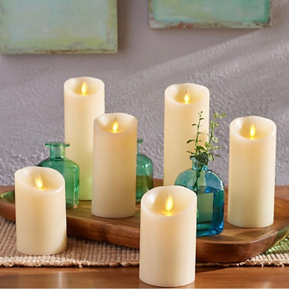 Luminara Candles - Ivory - Selling Two Sets Combined - 6 Candles Total